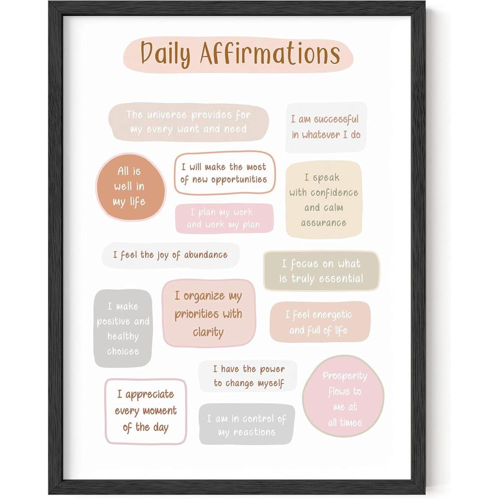 imageHaus and Hues Motivational Positive Quotes  Principles for a Healthy Relationship Mental Health Poster Counseling Inspirational Poster for Office Mental Health Art Print Individual Unframed 16x20Daily Affirmations