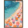 imageHAUS AND HUES Beach Wall Art  Coastal Art Print for Living Room Beachy Wall Decor for Oceanthemed Bedroom Modern Coastal Beach PaintingPink Orange Beach 2 Unframed 12x16Pink Orange Beach 2