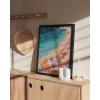 imageHAUS AND HUES Beach Wall Art  Coastal Art Print for Living Room Beachy Wall Decor for Oceanthemed Bedroom Modern Coastal Beach PaintingPink Orange Beach 2 Unframed 12x16Pink Orange Beach 2