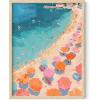 imageHAUS AND HUES Beach Wall Art  Coastal Art Print for Living Room Beachy Wall Decor for Oceanthemed Bedroom Modern Coastal Beach PaintingPink Orange Beach 2 Unframed 12x16Pink Orange Beach 2