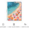 imageHAUS AND HUES Beach Wall Art  Coastal Art Print for Living Room Beachy Wall Decor for Oceanthemed Bedroom Modern Coastal Beach PaintingPink Orange Beach 2 Unframed 12x16Pink Orange Beach 2
