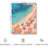 imageHAUS AND HUES Beach Wall Art  Coastal Art Print for Living Room Beachy Wall Decor for Oceanthemed Bedroom Modern Coastal Beach PaintingPink Orange Beach 2 Unframed 12x16Pink Orange Beach 2