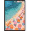 imageHAUS AND HUES Beach Wall Art  Coastal Art Print for Living Room Beachy Wall Decor for Oceanthemed Bedroom Modern Coastal Beach PaintingPink Orange Beach 2 Unframed 12x16Pink Orange Beach 2