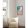 imageHAUS AND HUES Beach Wall Art  Coastal Art Print for Living Room Beachy Wall Decor for Oceanthemed Bedroom Modern Coastal Beach PaintingPink Orange Beach 2 Unframed 12x16Pink Orange Beach 2