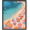 imageHAUS AND HUES Beach Wall Art  Coastal Art Print for Living Room Beachy Wall Decor for Oceanthemed Bedroom Modern Coastal Beach PaintingPink Orange Beach 2 Unframed 12x16Pink Orange Beach 2