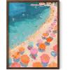 imageHAUS AND HUES Beach Wall Art  Coastal Art Print for Living Room Beachy Wall Decor for Oceanthemed Bedroom Modern Coastal Beach PaintingPink Orange Beach 2 Unframed 12x16Pink Orange Beach 2