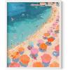 imageHAUS AND HUES Beach Wall Art  Coastal Art Print for Living Room Beachy Wall Decor for Oceanthemed Bedroom Modern Coastal Beach PaintingPink Orange Beach 2 Unframed 12x16Pink Orange Beach 2