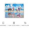 imageHAUS AND HUES Coastal Cowgirl Room Decor  Retro Coastal Cowboy Decor for Dorm Room Aesthetic Cowgirl Wall Art Pink Western Wall Art for Teen Girls Bedroom Beach Cowboys 3 Unframed 11x14