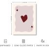 imageHAUS AND HUES Dorm Wall Art  Cool Wall Art Poster for Girls Dorm Room Cute Girly Picture for Bedroom Aesthetic Dorm Print Ace of Hearts Unframed 12x16