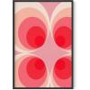 imageHAUS AND HUES Modern Abstract Wall Art  Blue and Green Living Room Art Modern Artwork for Walls Minimalist Picture for Living RoomPainted Stripes Unframed 12x16Pink Mod