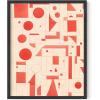 imageHAUS AND HUES Modern Abstract Wall Art  Blue and Green Living Room Art Modern Artwork for Walls Minimalist Picture for Living RoomPainted Stripes Unframed 12x16Red Geometric
