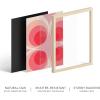 imageHAUS AND HUES Modern Abstract Wall Art  Blue and Green Living Room Art Modern Artwork for Walls Minimalist Picture for Living RoomPainted Stripes Unframed 12x16Pink Mod