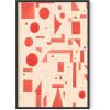 imageHAUS AND HUES Modern Abstract Wall Art  Blue and Green Living Room Art Modern Artwork for Walls Minimalist Picture for Living RoomPainted Stripes Unframed 12x16Red Geometric