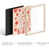 imageHAUS AND HUES Modern Abstract Wall Art  Blue and Green Living Room Art Modern Artwork for Walls Minimalist Picture for Living RoomPainted Stripes Unframed 12x16Red Geometric
