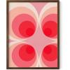 imageHAUS AND HUES Modern Abstract Wall Art  Blue and Green Living Room Art Modern Artwork for Walls Minimalist Picture for Living RoomPainted Stripes Unframed 12x16Pink Mod