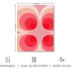 imageHAUS AND HUES Modern Abstract Wall Art  Blue and Green Living Room Art Modern Artwork for Walls Minimalist Picture for Living RoomPainted Stripes Unframed 12x16Pink Mod