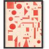 imageHAUS AND HUES Modern Abstract Wall Art  Blue and Green Living Room Art Modern Artwork for Walls Minimalist Picture for Living RoomPainted Stripes Unframed 12x16Red Geometric
