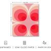 imageHAUS AND HUES Modern Abstract Wall Art  Blue and Green Living Room Art Modern Artwork for Walls Minimalist Picture for Living RoomPainted Stripes Unframed 12x16Pink Mod