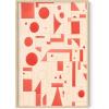 imageHAUS AND HUES Modern Abstract Wall Art  Blue and Green Living Room Art Modern Artwork for Walls Minimalist Picture for Living RoomPainted Stripes Unframed 12x16Red Geometric