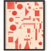 imageHAUS AND HUES Modern Abstract Wall Art  Blue and Green Living Room Art Modern Artwork for Walls Minimalist Picture for Living RoomPainted Stripes Unframed 12x16Red Geometric