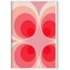 imageHAUS AND HUES Modern Abstract Wall Art  Blue and Green Living Room Art Modern Artwork for Walls Minimalist Picture for Living RoomPainted Stripes Unframed 12x16Pink Mod