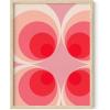 imageHAUS AND HUES Modern Abstract Wall Art  Blue and Green Living Room Art Modern Artwork for Walls Minimalist Picture for Living RoomPainted Stripes Unframed 12x16Pink Mod