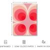imageHAUS AND HUES Modern Abstract Wall Art  Blue and Green Living Room Art Modern Artwork for Walls Minimalist Picture for Living RoomPainted Stripes Unframed 12x16Pink Mod