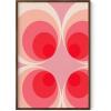 imageHAUS AND HUES Modern Abstract Wall Art  Blue and Green Living Room Art Modern Artwork for Walls Minimalist Picture for Living RoomPainted Stripes Unframed 12x16Pink Mod