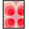 imageHAUS AND HUES Modern Abstract Wall Art  Blue and Green Living Room Art Modern Artwork for Walls Minimalist Picture for Living RoomPainted Stripes Unframed 12x16Pink Mod