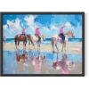 imageHAUS AND HUES Coastal Cowgirl Room Decor  Retro Coastal Cowboy Decor for Dorm Room Aesthetic Cowgirl Wall Art Pink Western Wall Art for Teen Girls Bedroom Beach Cowboys 3 Unframed 11x14
