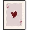 imageHAUS AND HUES Dorm Wall Art  Cool Wall Art Poster for Girls Dorm Room Cute Girly Picture for Bedroom Aesthetic Dorm Print Ace of Hearts Unframed 12x16