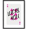 imageHAUS AND HUES Dorm Wall Art  Cool Wall Art Poster for Girls Dorm Room Cute Girly Picture for Bedroom Aesthetic Dorm Print Lucky You Card Unframed 12x16