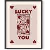imageHAUS AND HUES Dorm Wall Art  Cool Wall Art Poster for Girls Dorm Room Cute Girly Picture for Bedroom Aesthetic Dorm Print Pink King of Hearts Unframed 12x16