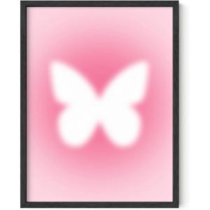 imageHAUS AND HUES Dorm Wall Art  Cool Wall Art Poster for Girls Dorm Room Cute Girly Picture for Bedroom Aesthetic Dorm Print Aura Butterfly Unframed 12x16