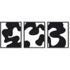 imageHAUS AND HUES Abstract Art Wall Decor  Set of 3 Abstract Wall Art for Living Room Blue Posters Geometric Wall Art Abstract Room Posters Aesthetic Colorful Wall Art Black Frame 24x36Squiggles Black