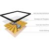 image:imageHAUS AND HUES Chakra Poster  Spiritual Wall Art Zen Decor Meditation Poster 7 Chakras Chart Black Frame 16x20Groovy Rays