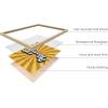 image:imageHAUS AND HUES Chakra Poster  Spiritual Wall Art Zen Decor Meditation Poster 7 Chakras Chart Black Frame 16x20Groovy Rays