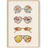 image:imageHAUS AND HUES Chakra Poster  Spiritual Wall Art Zen Decor Meditation Poster 7 Chakras Chart Black Frame 16x20Hippie Sunglasses
