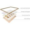 image:imageHAUS AND HUES Chakra Poster  Spiritual Wall Art Zen Decor Meditation Poster 7 Chakras Chart Black Frame 16x20Hippie Sunglasses