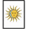 image:imageHAUS AND HUES Chakra Poster  Spiritual Wall Art Zen Decor Meditation Poster 7 Chakras Chart Black Frame 16x20Psychedelic Sun
