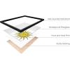 image:imageHAUS AND HUES Chakra Poster  Spiritual Wall Art Zen Decor Meditation Poster 7 Chakras Chart Black Frame 16x20Psychedelic Sun