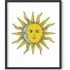 image:imageHAUS AND HUES Chakra Poster  Spiritual Wall Art Zen Decor Meditation Poster 7 Chakras Chart Black Frame 16x20Psychedelic Sun