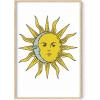 image:imageHAUS AND HUES Chakra Poster  Spiritual Wall Art Zen Decor Meditation Poster 7 Chakras Chart Black Frame 16x20Psychedelic Sun