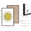 image:imageHAUS AND HUES Chakra Poster  Spiritual Wall Art Zen Decor Meditation Poster 7 Chakras Chart Black Frame 16x20Psychedelic Sun