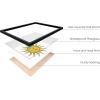 image:imageHAUS AND HUES Chakra Poster  Spiritual Wall Art Zen Decor Meditation Poster 7 Chakras Chart Black Frame 16x20Psychedelic Sun