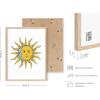 image:imageHAUS AND HUES Chakra Poster  Spiritual Wall Art Zen Decor Meditation Poster 7 Chakras Chart Black Frame 16x20Psychedelic Sun
