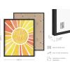 image:imageHAUS AND HUES Chakra Poster  Spiritual Wall Art Zen Decor Meditation Poster 7 Chakras Chart Black Frame 16x20Radiate Positivity