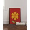 image:imageHAUS AND HUES Chakra Poster  Spiritual Wall Art Zen Decor Meditation Poster 7 Chakras Chart Black Frame 16x20Red Flower