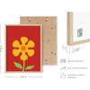 image:imageHAUS AND HUES Chakra Poster  Spiritual Wall Art Zen Decor Meditation Poster 7 Chakras Chart Black Frame 16x20Red Flower
