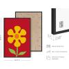 image:imageHAUS AND HUES Chakra Poster  Spiritual Wall Art Zen Decor Meditation Poster 7 Chakras Chart Black Frame 16x20Red Flower